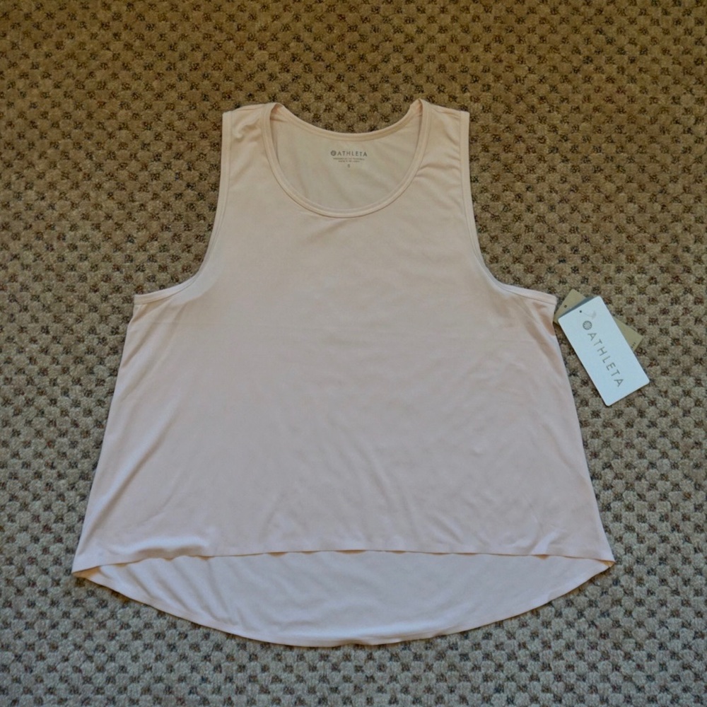 Athleta pale pink tank top